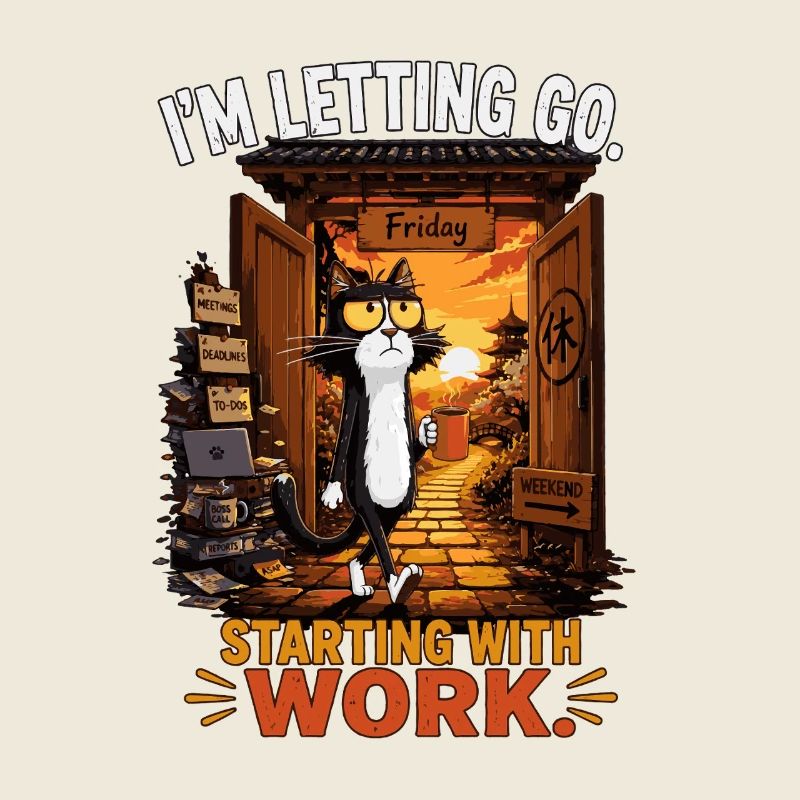 Friday Escape Cat: Starting with Work
