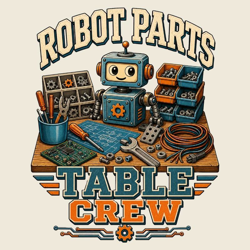 ÉQUIPE DE TABLE DES PIÈCES ROBOTIQUES