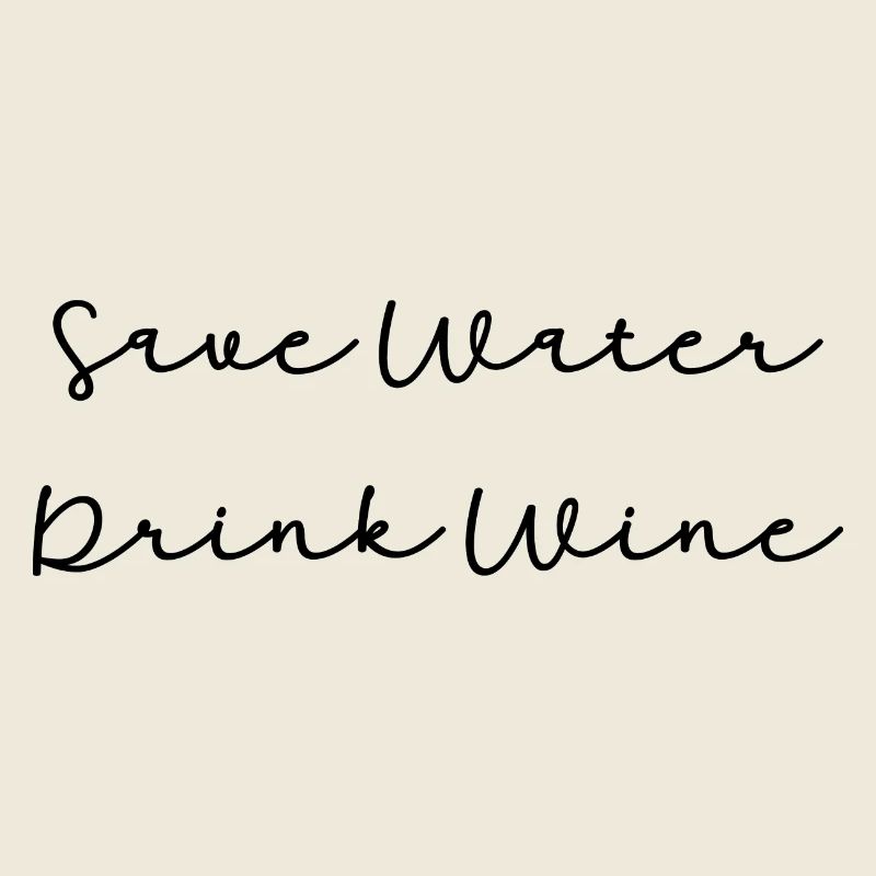 Save water drink wine