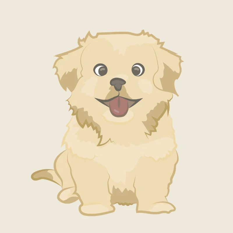 Chien mignon comme illustration
