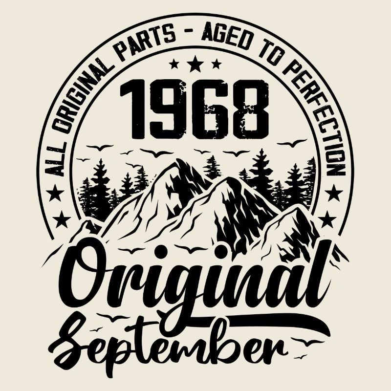 1968 septembre Original 56 Ans cadeau Anniversaire