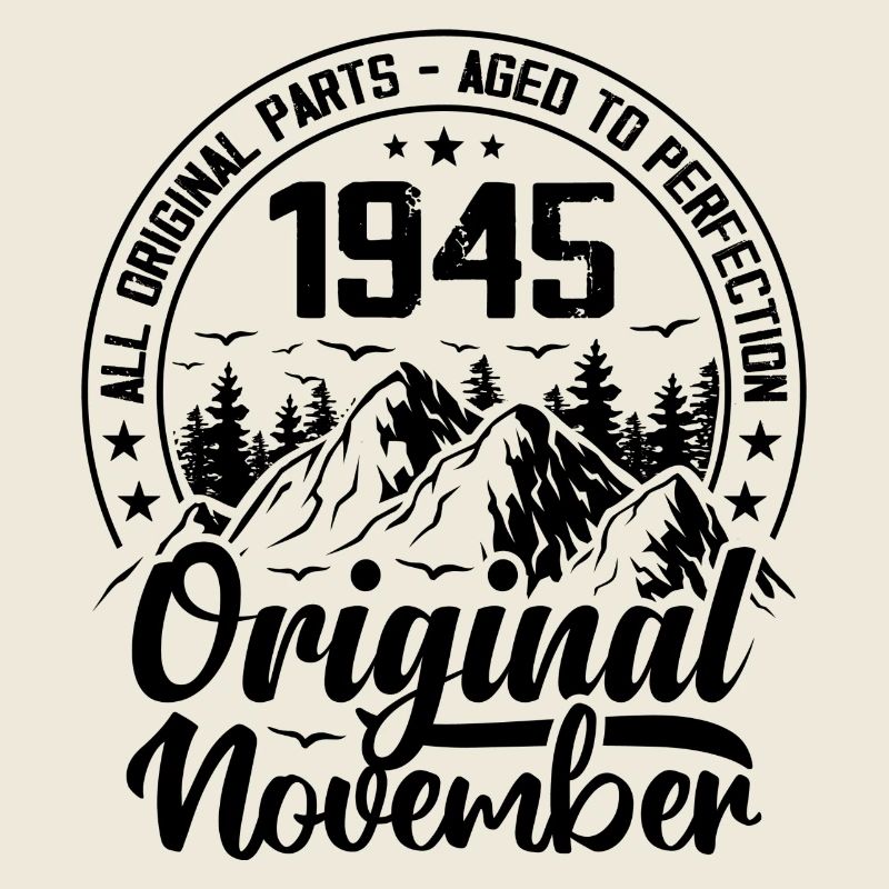 1945 November Original 79 Years Anniversary Gift
