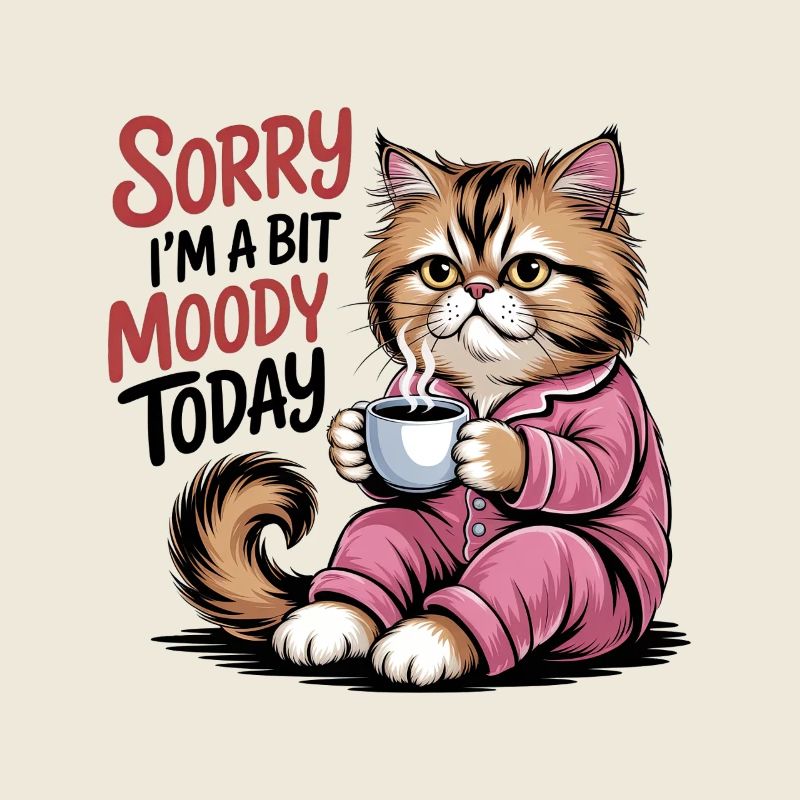 Funny Cat Sorry Im A Bit Moody Today