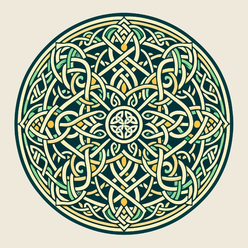 Entrelacs celtiques éternels Mandala Art 4