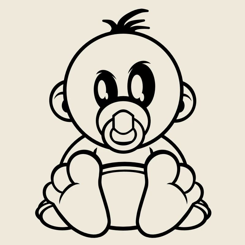 baby kleiner junge schnuller
