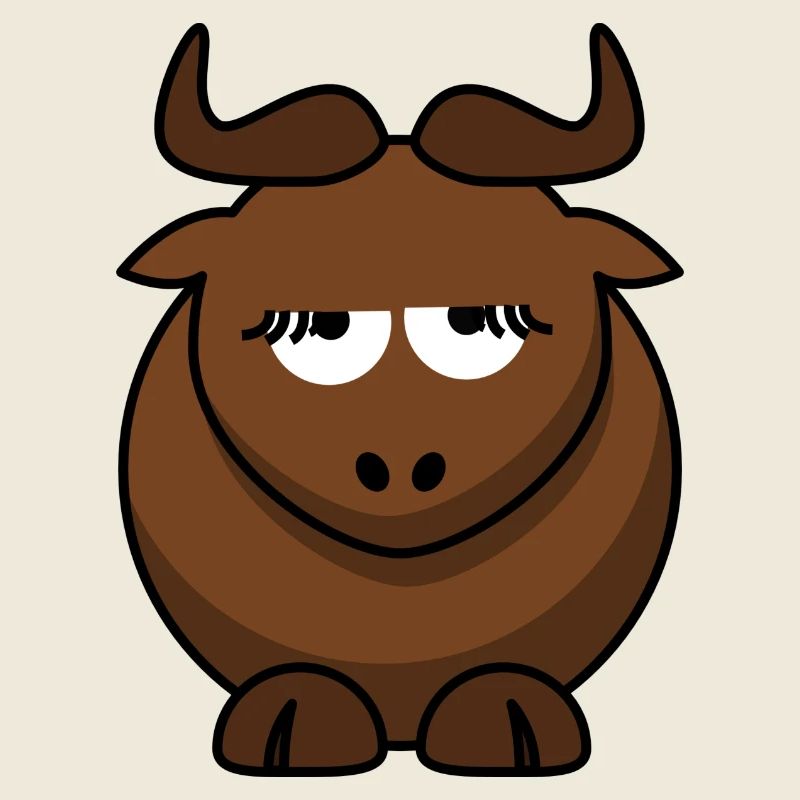 Sleeping Bull Cartoon