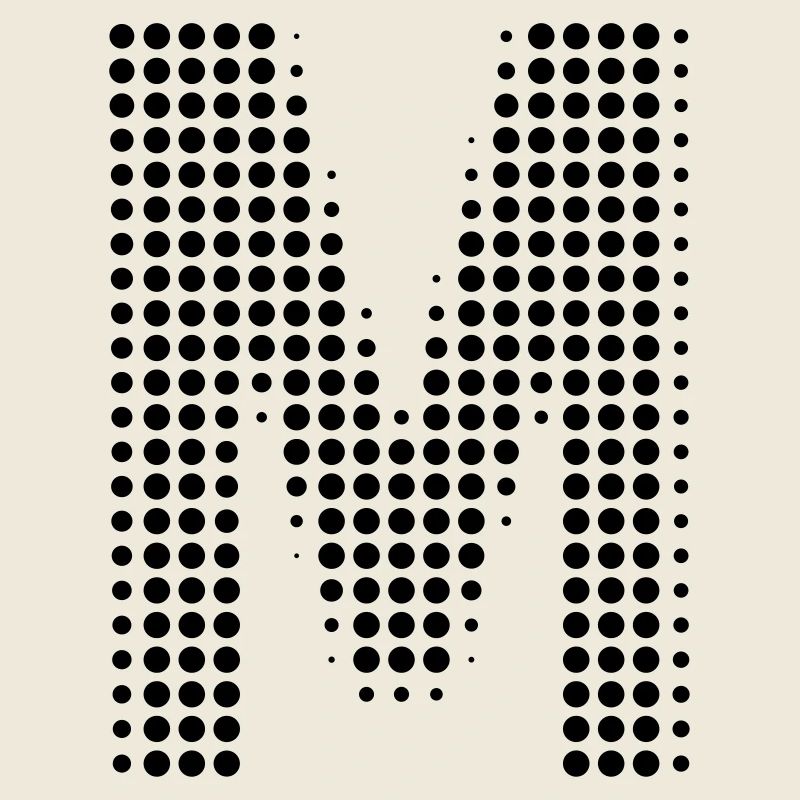 Lettre m cadeau points lettre initiale cadeau