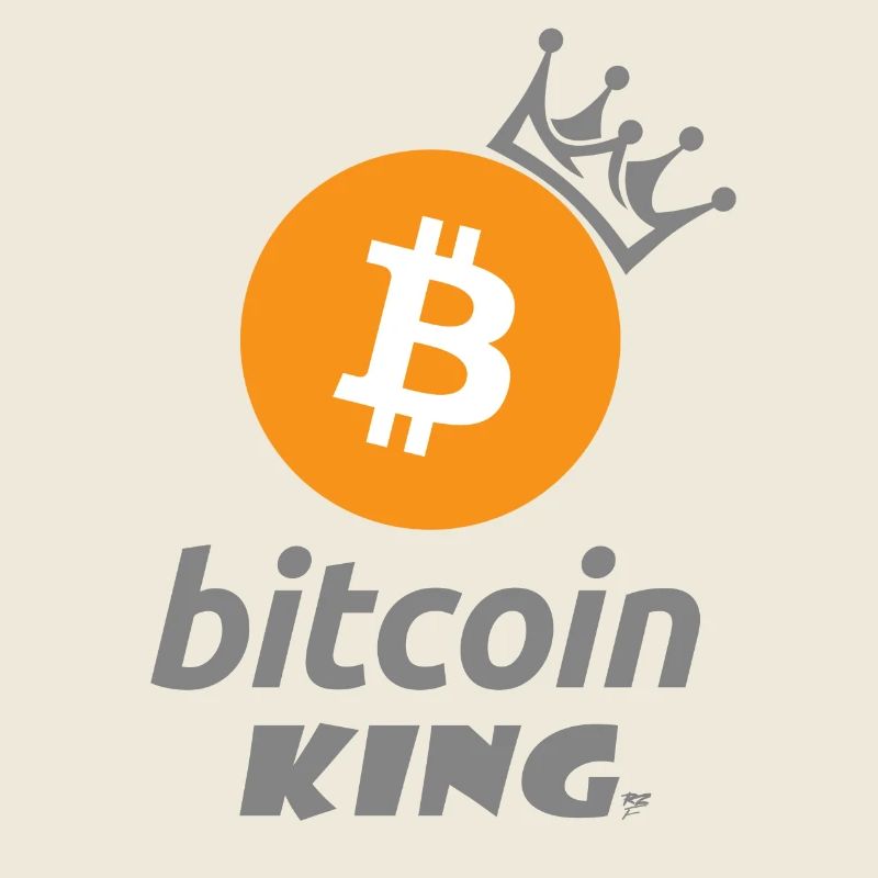 Bitcoin King Crown Logo Tee