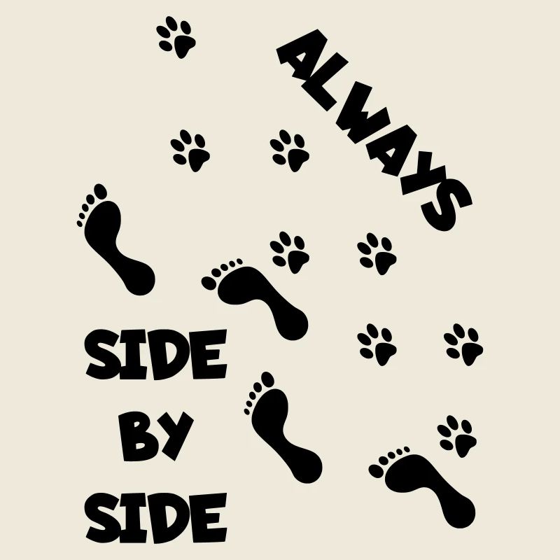Seite an Seite mit Hund *
