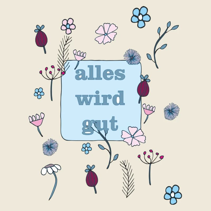 alles wird gut in blau