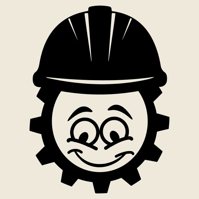 Mechanic with helmet