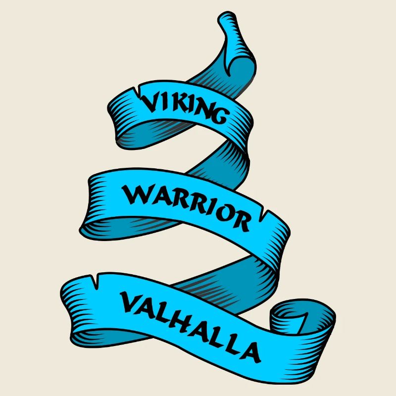 Wikinger Wimpel oder Banner blau