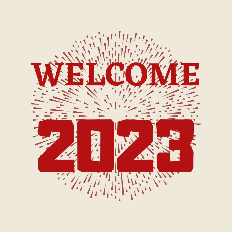 Welcome 2023 red