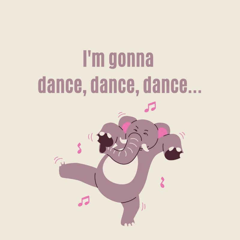 Carnaval - Danse danse drôle dansant éléphant
