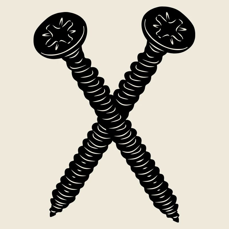 Two screws crossed