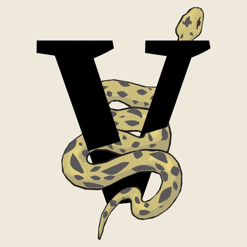 Lettre v serpent