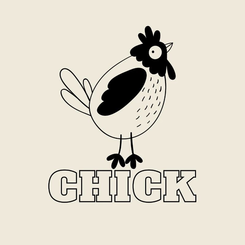 Chick for Chicks - Cute chick T-shirt