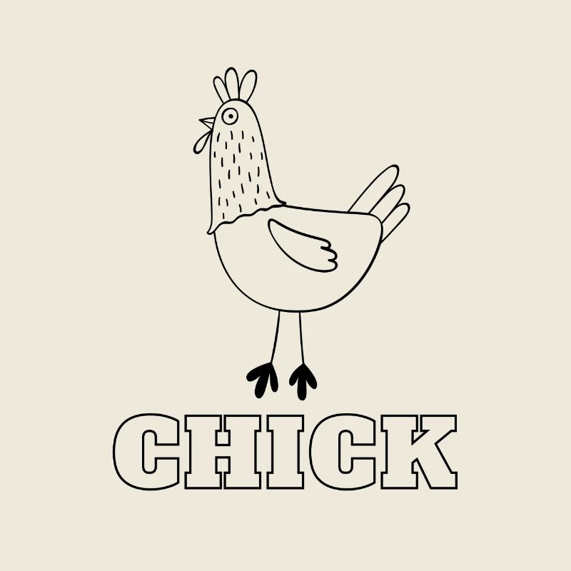 Chick for Chicks - Cute chick T-shirt