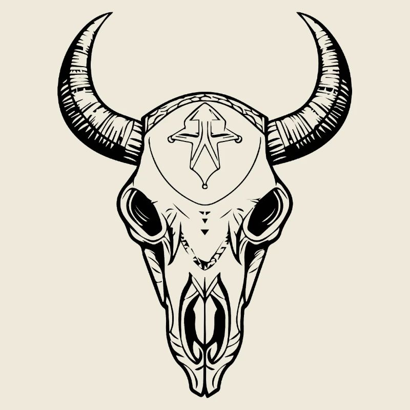 Cow Skull Boho