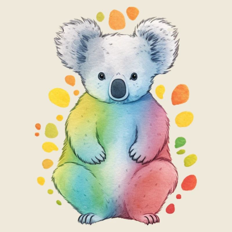 Koala coloré
