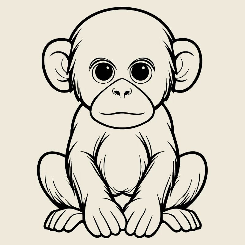 Singe Singe Visage de Singe Jungle