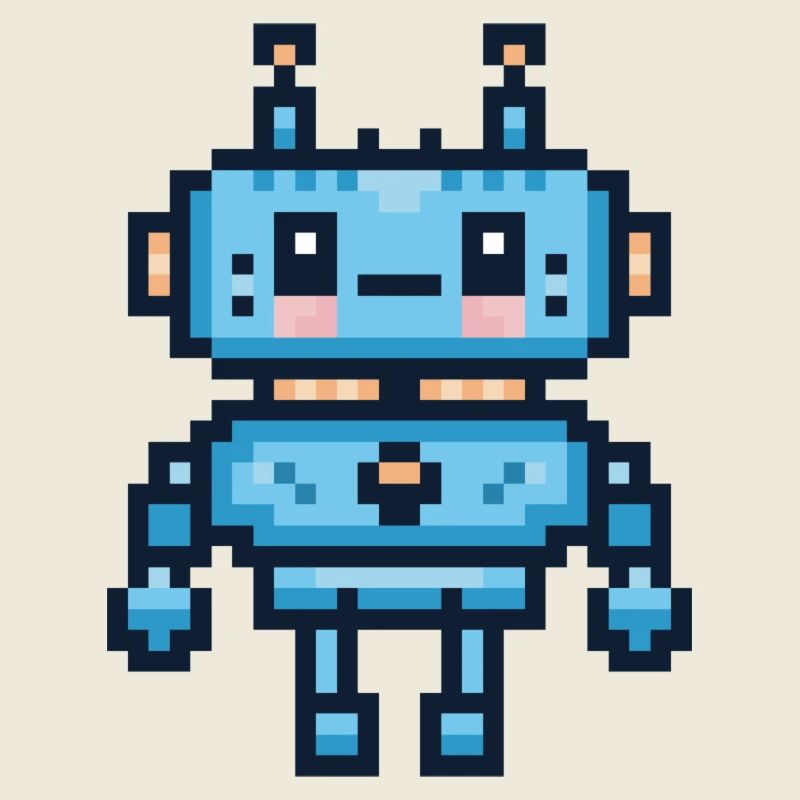 Robot pixel art