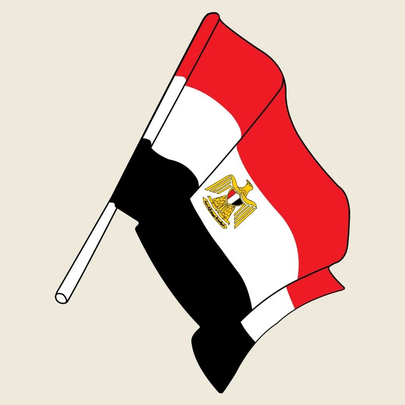 Drapeau : Égypte