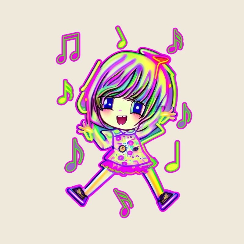 Mignonne chanteuse danseuse