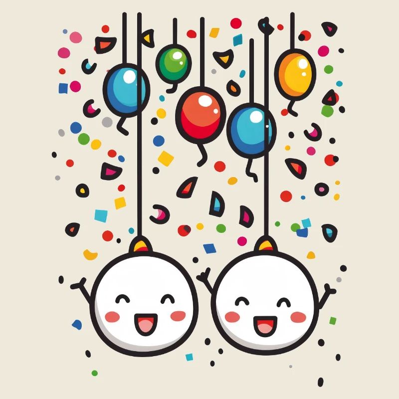 Fasnachtsfreude mit Konfetti