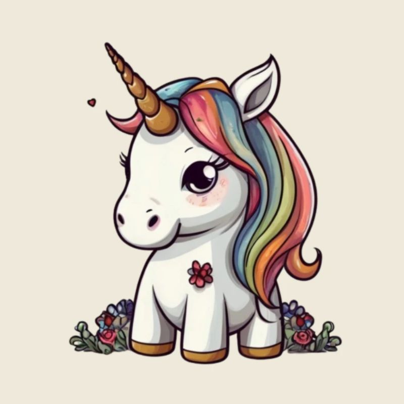 Licorne mignonne
