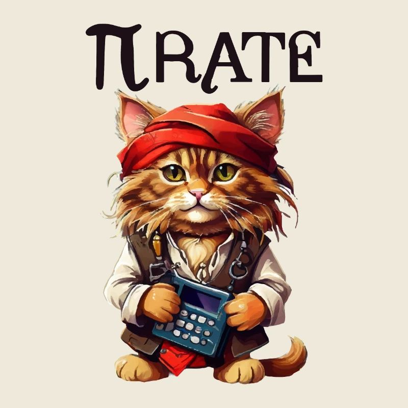 Chat pirate de Pi Day