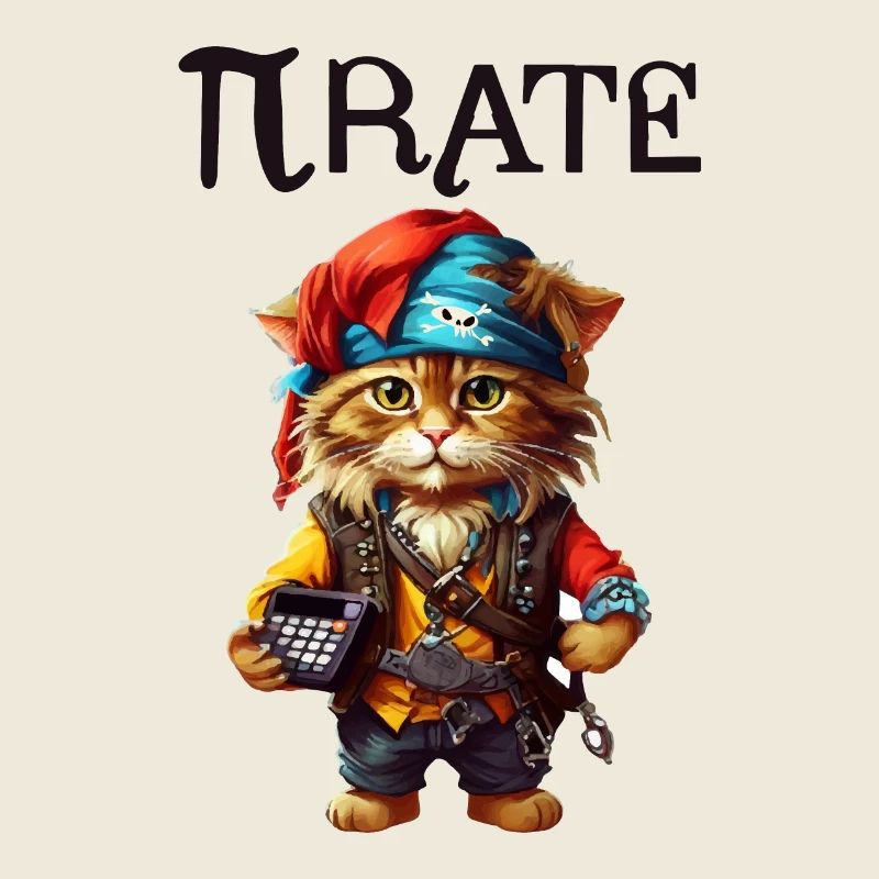 Chat pirate de Pi Day