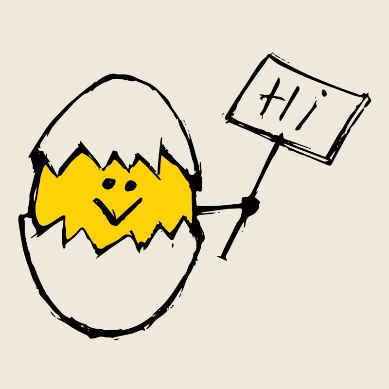 Coquille transparente Hi Egg Design