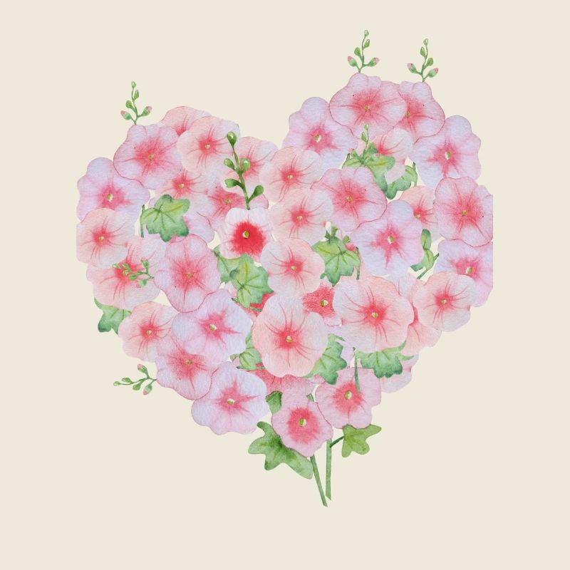Florales Herz