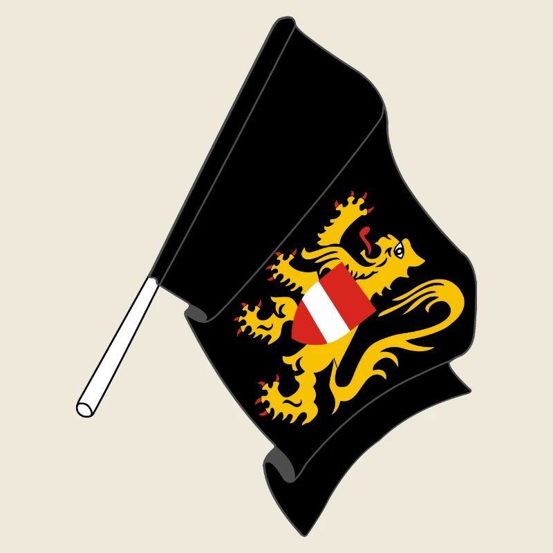 Drapeau Brabant Flamand Belgique