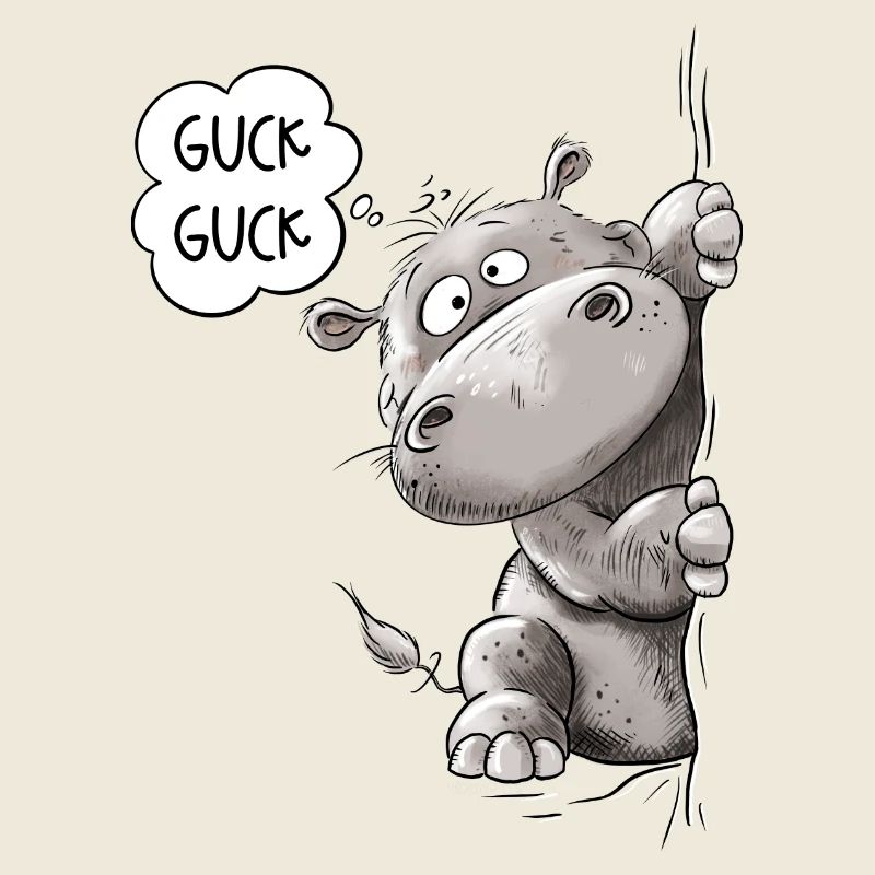 Guck Guck Nilpferd I Flusspferd I Hippotamus