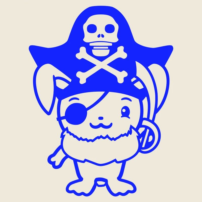 Petit lapin mignon Patch pour l’œil du capitaine