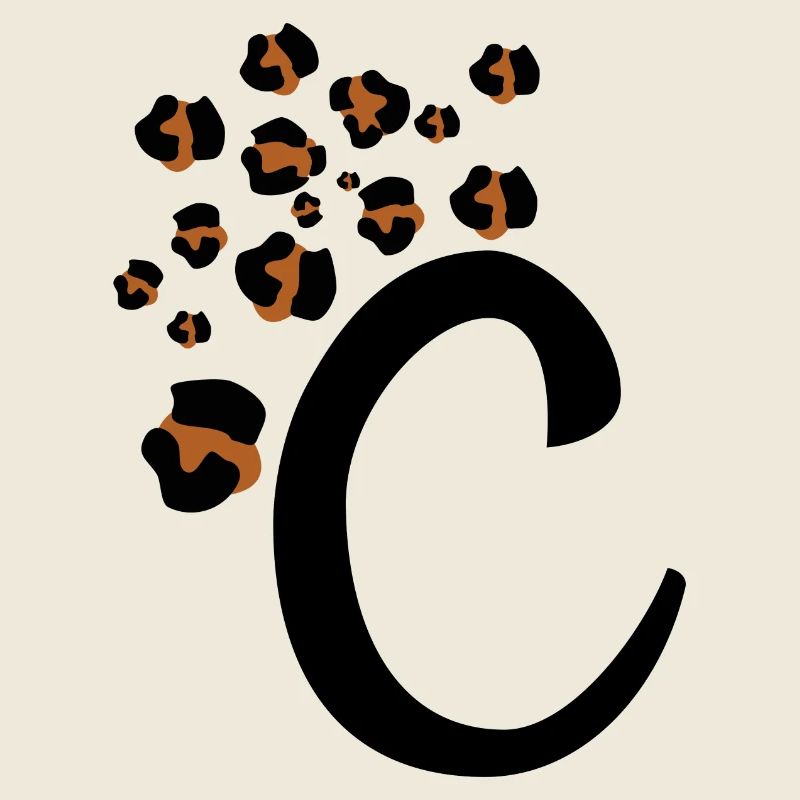 Letter c leopard patterns