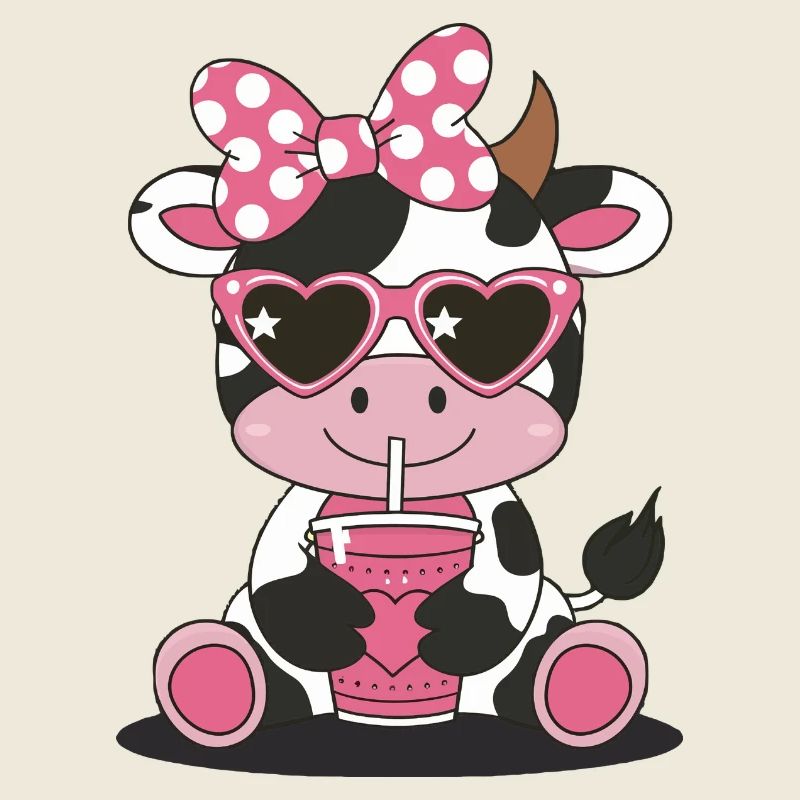 Illustration de lunettes de soleil de vache