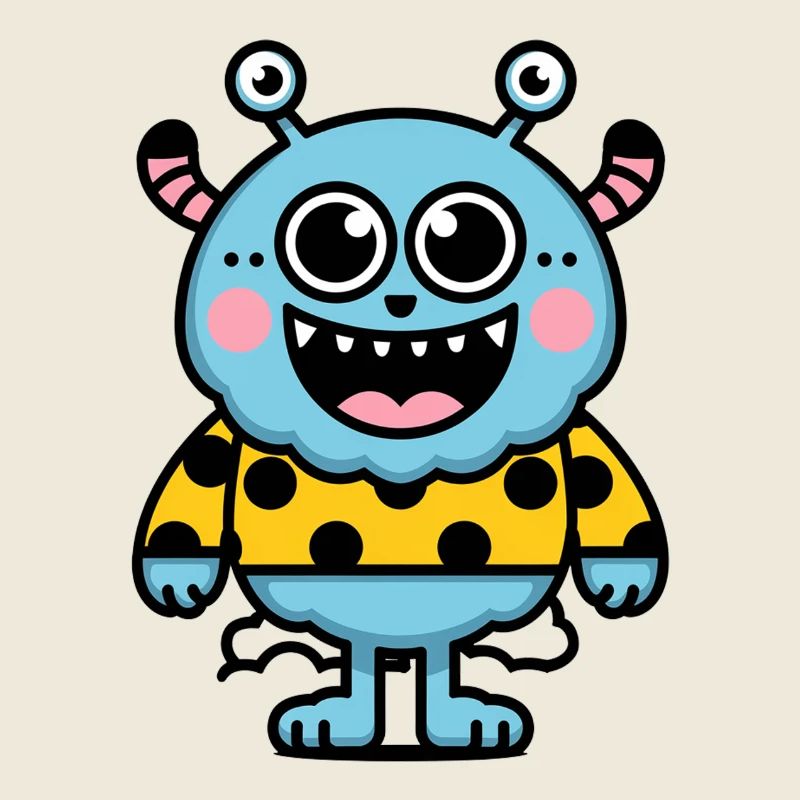 Friendly Monster bleu