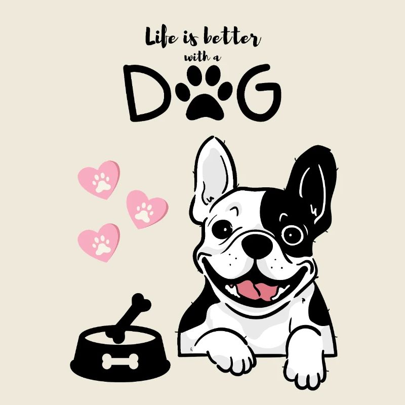 Pull mignon pour maman de chien bouledogue français « Frenchie »