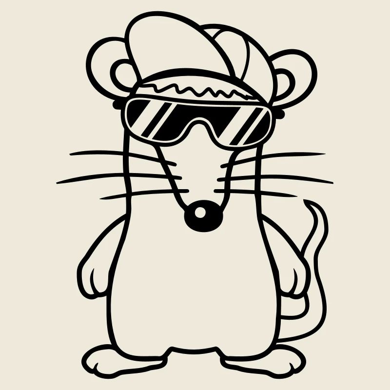 Souris Lunettes de soleil Cool Cappy Cap Chapeau Adolescents