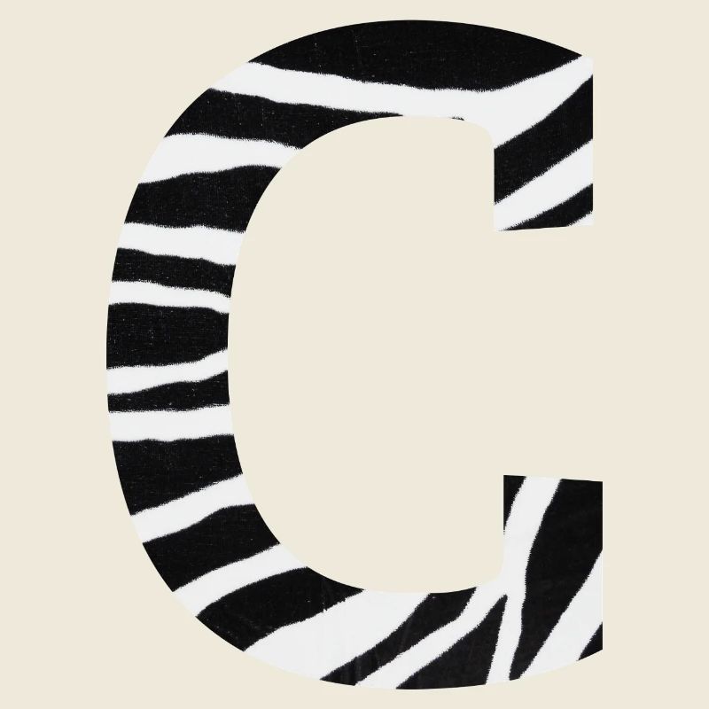 Buchstabe c zebra