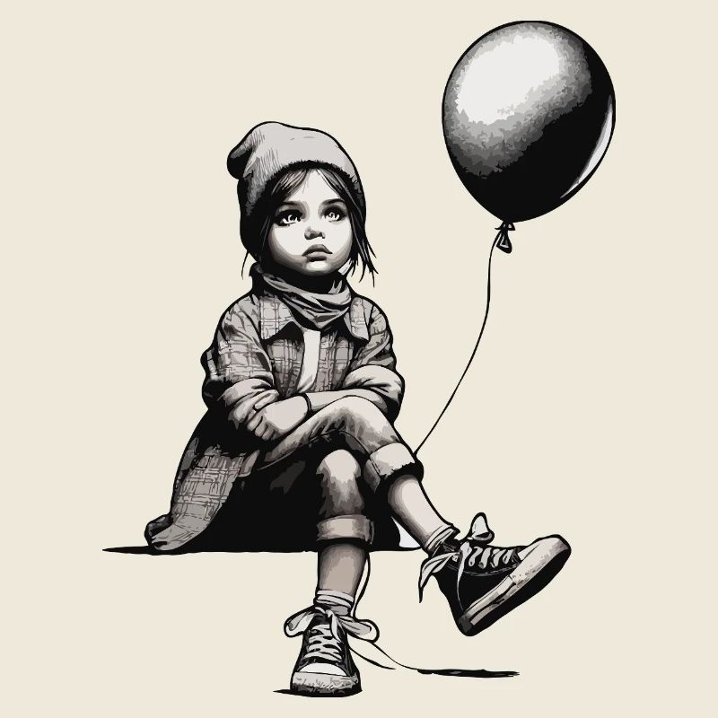 Mädchen mit Luftballon