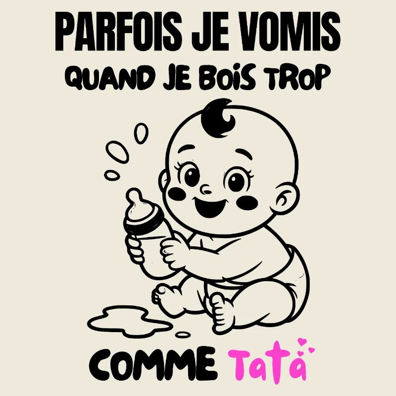 Parfois je vomis comme tata 😂👶