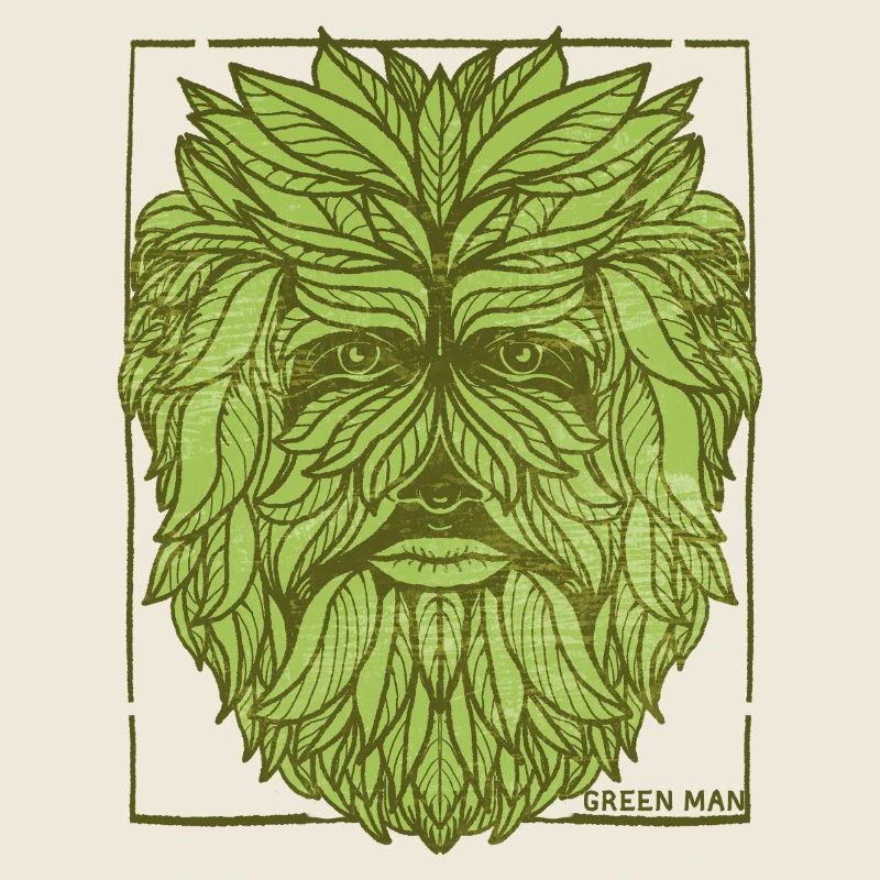 Conception de visage d'arbre mystique