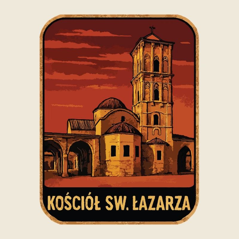 Kirche des Heiligen Lazarus bei Sonnenuntergang