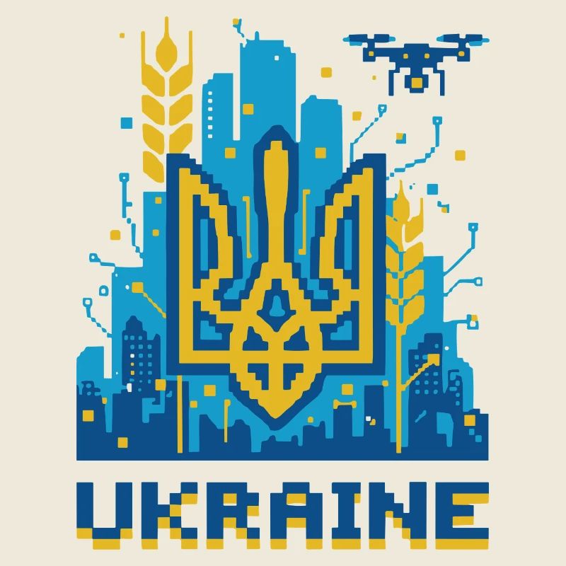 Trident ukrainien Paysage urbain