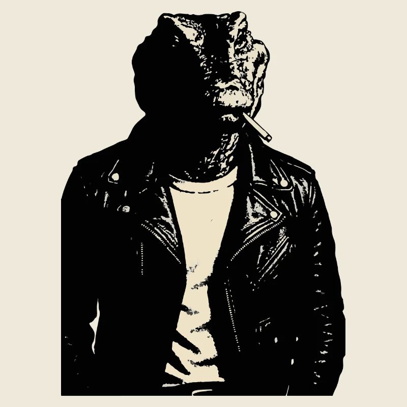 Cuir lézard Moto Rebel