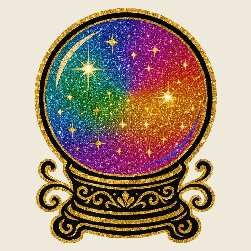 Regenbogen Kristallkugel Glamour | Glaskugel